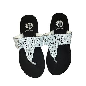 Yellow Box White Sandals